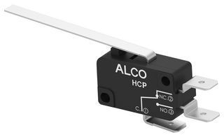 ALCOSWITCH - TE CONNECTIVITY HCP26DTE3Q04 Microswitch, Miniature, Extended Lever, SPDT, Quick Connect, 26 A