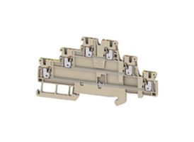 WEIDMULLER 2817990000 DIN Rail Mount Terminal Block, Feed-Thru, 6 Positions, 26 AWG, 14 AWG, 1.5 mm², Push In, 15 A