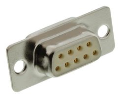 NORCOMP 772-E09-203R001 D Sub Connector, DB9, IP68, Standard, Receptacle, Seal-D 772-E Series, 9 Contacts, DE, Solder Cup