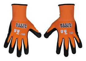 KLEIN TOOLS 60673 Gloves, Nylon (Polyamide)/Spandex, Extra Large, Black, Orange