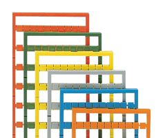 WAGO 247-508/000-005 Terminal Block Marker, Marking Card, Wago Terminal Blocks, 24V, 5 mm, Mini-WSB 247 Series