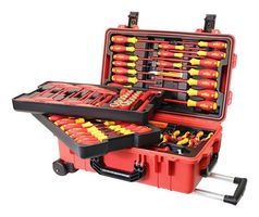 WIHA 32800 Juego de Herramientas Aisladas de Electricista, 80 Piezas, Destornilladores, Llave de Tuercas, etc