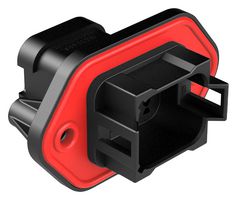AMPHENOL SINE/TUCHEL AT04-08PB-PM13 Connector Housing, Panel Mount, Self-Threading, Cap, A Key, AT Series, Receptacle, 8 Positions