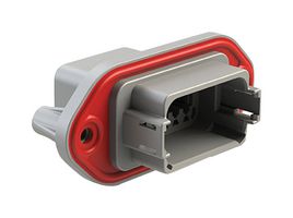 AMPHENOL SINE/TUCHEL AT04-12PA-PM11 Connector Housing, Panel Mount, Self-Threading, A Key, AT Series, Receptacle, 12 Positions