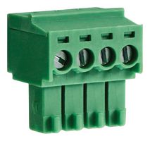 CAMDENBOSS CTBP92HD/4 Pluggable Terminal Block, 3.5 mm, 4 Positions, 28 AWG, 16 AWG, 1 mm², Clamp