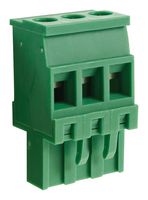 CAMDENBOSS CTBP92VJ/3S Pluggable Terminal Block, 5.08 mm, 3 Positions, 28 AWG, 14 AWG, 1.5 mm², Clamp