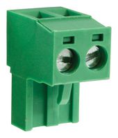CAMDENBOSS CTBP9200/2 Pluggable Terminal Block, 5 mm, 2 Positions, 28 AWG, 14 AWG, 1.5 mm², Clamp
