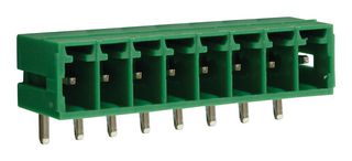 CAMDENBOSS CTBP93HD/8 Terminal Block, Closed Ended, Header, 3.5 mm, 8 Positions, Through Hole Right Angle