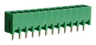 CAMDENBOSS CTBP93VD/12 Terminal Block, Closed Ended, Header, 3.5 mm, 12 Positions, Through Hole Vertical