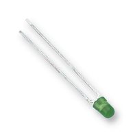 VISHAY TLHG4605 LED, Green, Through Hole, T-1 (3mm), 20 mA, 2.4 V, 565 nm