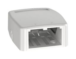 PANDUIT CBXQ2IW-A Placa Frontal, Mounting Box, Panduit Mini-Com LD3/LDPH3 or LD5/LDPH5 Series Raceway, 2