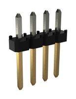 AMPHENOL COMMUNICATIONS SOLUTIONS 10138654-G04-04LF Pin Header, Board-to-Board, 2 mm, 1 Rows, 4 Contacts, Through Hole Straight