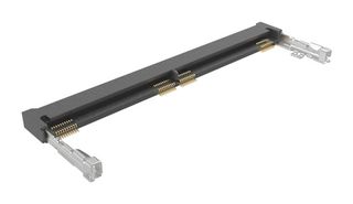 AMPHENOL COMMUNICATIONS SOLUTIONS 10161036-002RHLF Memory Card Connector, R/A, DDR5 SODIMM Socket, Latched, 262 Contacts, Copper Alloy