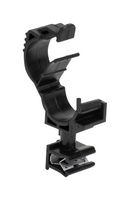 HELLERMANNTYTON DEL-151-03903 Solar Locking Clamp, Edge Clip, 1.19" L x 0.47" W x 2.25" H, Nylon 6.6, Black