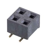 HARWIN M20-7810245R Receptáculo PCB, Tarjeta-a-Tarjeta, 2.54 mm, 2 Líneas, 4 Contactos, Recto Montaje Superficial