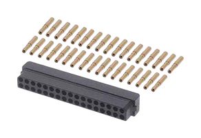 HARWIN B5740-234-F-D-2 Rectangular Connector, Datamate L-Tek B5740 Series, 34 Contacts, Receptacle, 2 mm, Crimp, 2 Row