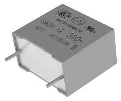 KEMET F863DN684K310ZV047 Safety Capacitor, Metallized PP, Radial Box - 2 Pin, 0.68 µF, ± 10%, X2, Through Hole
