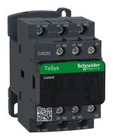 SCHNEIDER ELECTRIC CAD32M7 Contactor, CAD3, DIN Rail, Panel, 600 VAC, 3PST-NO, DPST-NC, 5 Pole