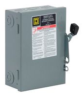 SQUARE D BY SCHNEIDER ELECTRIC CD221N Safety Interlock Switch, Fusible, DPST, 240 V, 30 A