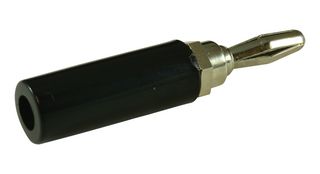 MULTICOMP PRO SPC15374 Banana Test Connector, Plug, Cable Mount, Nickel Plated Contacts, Black