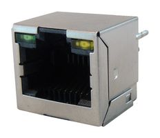 AMPHENOL COMMUNICATIONS SOLUTIONS RJE88-188-1400 Modular Connector, RJ45 Jack, 1 x 1 (Port), 8P8C, Through Hole Mount