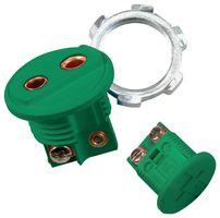 OMEGA RSJ-KI-R Thermocouple Connector, Standard, Green, RSJ Series, Socket, Round, Type K