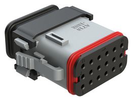 AMPHENOL SINE/TUCHEL AT16-18SE-EKSR02 Automotive Connector Housing, AT Series™ Boots, Plug, 18 Positions