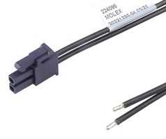 MOLEX 224095-1024 Conjunto de Cable, Mini-Fit Versa Receptáculo a Extremo Libre, 2 Posiciones, 4.2 mm, 1 Hilera