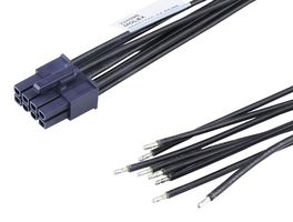 MOLEX 224095-1082 Conjunto de Cable, Mini-Fit Versa Receptáculo a Extremo Libre, 8 Posiciones, 4.2 mm, 2 Hileras