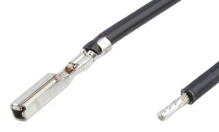 MOLEX 224541-2114 Cable Assembly, MX64 Pre-Crimp Terminal Socket to Free End, 11.8 ft, 300 mm, MX64 224541 Series