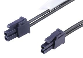 MOLEX 224094-1023 Cable Assembly, Mini-Fit Versa Receptacle to Mini-Fit Versa Receptacle, 2 Positions, 4.2 mm