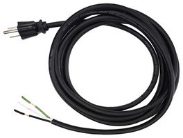 MULTICOMP PRO MC-423-DC Cable de Alimentación, NEMA 5-15P a Extremo Libre, 3.7 m, 10 A, 125 VAC, Negro