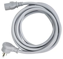 MULTICOMP PRO MC-455-DC Cable de Alimentación, 90° NEMA 5-15P a IEC 60320 C13, 3.7 m, 13 A, 125 VAC, Gris