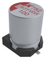 KEMET A782MS157M1HLAS028 Hybrid Aluminium Electrolytic Capacitor, 150 µF, ± 20%, 50 V, Radial Can - SMD, 0.028 ohm