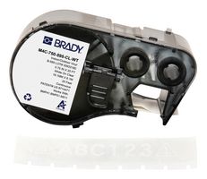 BRADY M4C-750-595-CL-WT Label Printer Tape, Adhesive, White on Transparent, 20' x 0.75", Vinyl