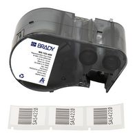 BRADY M5-103-498 Label, Thermal Transfer Printable, 31.75 mm, 25.4 mm, Vinyl Cloth, Black on White