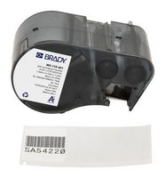 BRADY M5-119-461 Label, Thermal Transfer Printable, 38.1 mm, 95.25 mm, Polyester, Black on White, Transparent