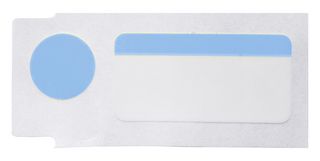 BRADY M5-120-494-BL Label, Thermal Transfer Printable, 12.7 mm, 25.4 mm, 9.53 mm, Polyester, Black on Blue, White