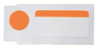 BRADY M5-120-494-OR Label, Thermal Transfer Printable, 12.7 mm, 25.4 mm, 9.53 mm, Polyester, Black on Orange, White