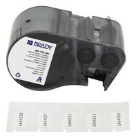 BRADY M5-122-461 Label, Thermal Transfer Printable, 12.7 mm, 28.58 mm, Polyester, Black on White, Transparent