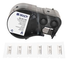 BRADY M5-125-1-342 Wire Marker, Heat Shrinkable Sleeve, Blank (No Legend), PO (Polyolefin), White, 3.175mm x 25.4mm