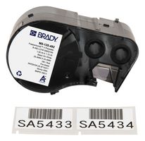 BRADY M5-125-492 Label, Thermal Transfer Printable, 25.4 mm, 44.45 mm, Polyester, Black on White