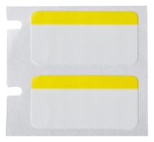 BRADY M5-131-494-YL Label, Thermal Transfer Printable, 12.7 mm, 25.4 mm, Polyester, Black on Yellow, White