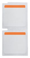 BRADY M5-49-494-OR Label, Thermal Transfer Printable, 25.4 mm, 25.4 mm, Polyester, Black on Orange, White