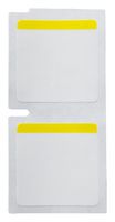 BRADY M5-49-494-YL Label, Thermal Transfer Printable, 25.4 mm, 25.4 mm, Polyester, Black on Yellow, White