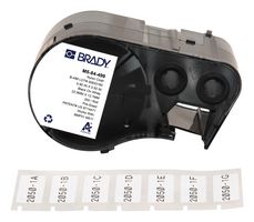 BRADY M5-84-499 Label, Thermal Transfer Printable, 12.7 mm, 22.86 mm, Nylon Cloth, Black on White