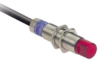 TELEMECANIQUE SENSORS XU8M18MA230W Photoelectric Sensor, 4.72", SPST-NO, Diffuse/Background Suppression, Cable, OsiSense XU Series