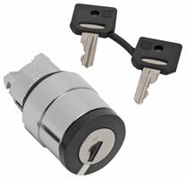 SCHNEIDER ELECTRIC ZB4BG714 Switch Actuator, Black, Schneider Harmony XB4 Series 22mm Key Selector Switches