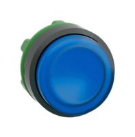 SCHNEIDER ELECTRIC ZB5AH63 Switch Actuator, Blue, Round Raised, Schneider Harmony XB5 Series Illuminated Pushbutton Switches