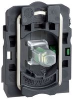 SCHNEIDER ELECTRIC ZB5AW0G11 Body/Contact Assembly, Light Block, 6 A, 120 VAC, SPST-NO, Screw Clamp, Harmony XB5 Series